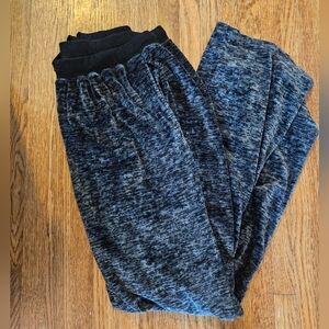 Laura Ashley Charcoal Wide Leg Plush Pajama Pants
